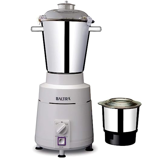 Baltra High Speed BMG-105 1100-Watt Mixer Grinder 2 Jars (White)(ISI Certified, 2year warranty with Doorstep Service) Baltra High Speed BMG-105 1100-Watt Mixer Grinder 2 Jars (White)(ISI Certified, 2year warranty with Doorstep Service)